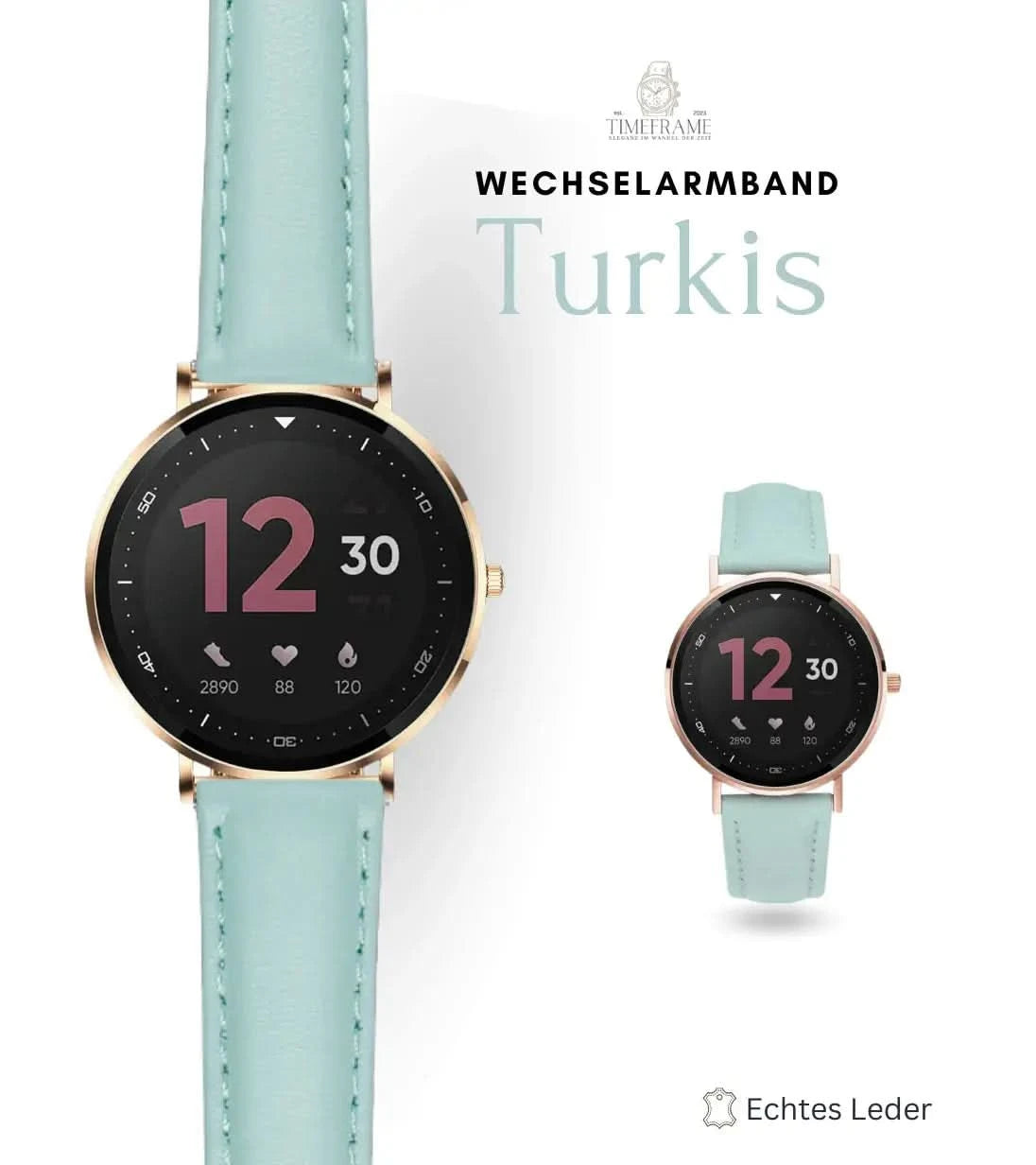 Lederarmband türkis Timeframe