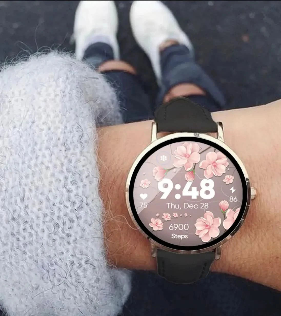 Lederarmband schwarz Timeframe