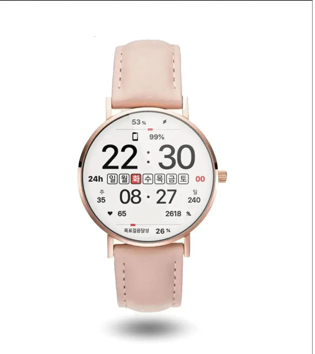 Lederarmband rosa Timeframe