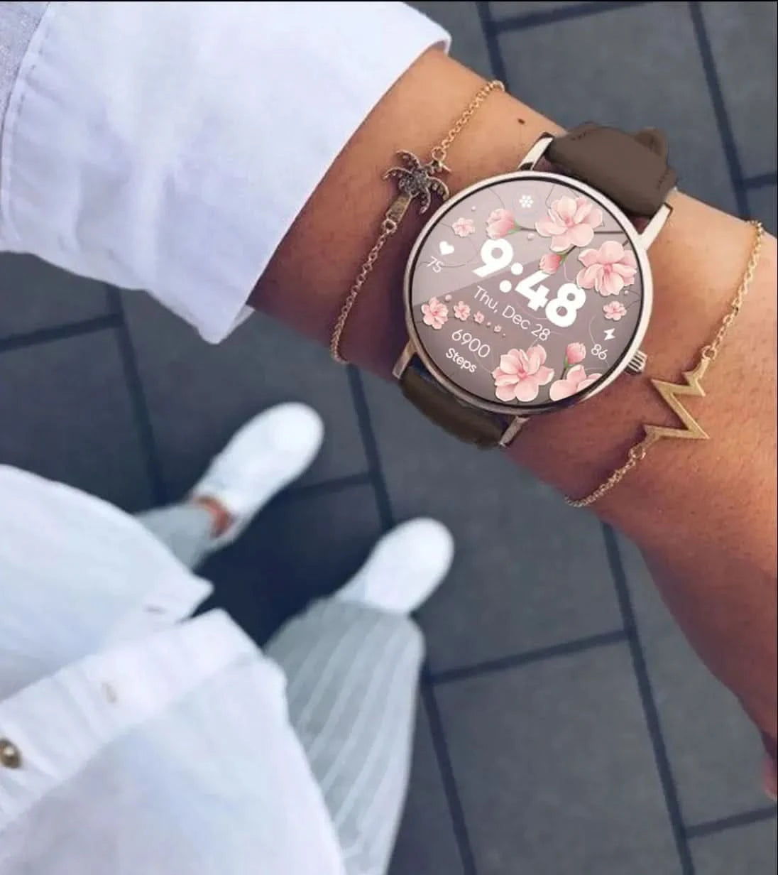 Lederarmband braun Timeframe