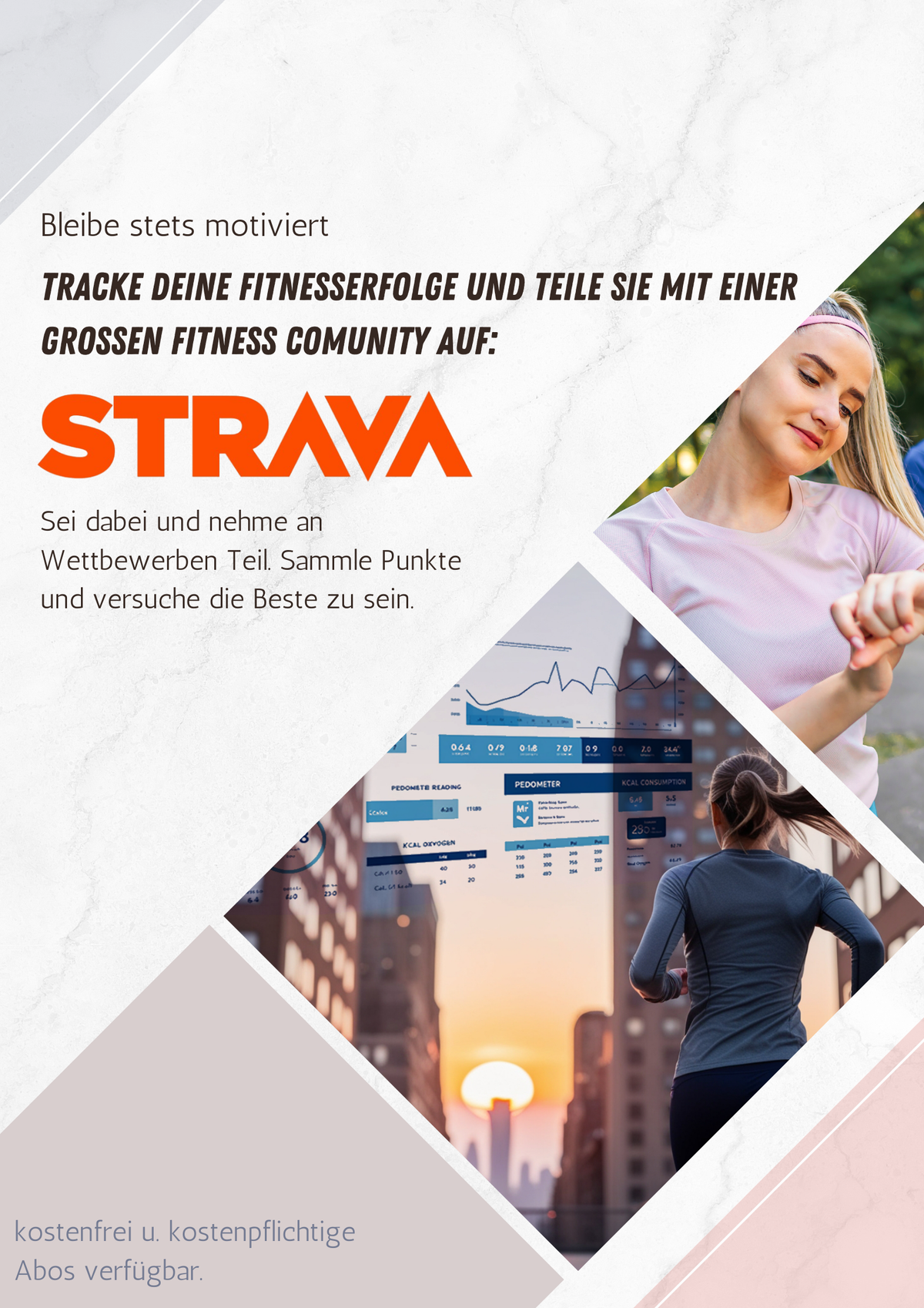 Teile Deine Fitnesserfolge mit einer großen Community an Fitnessbegeisterte