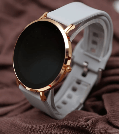 Armband Kunststoff soft touch grau
