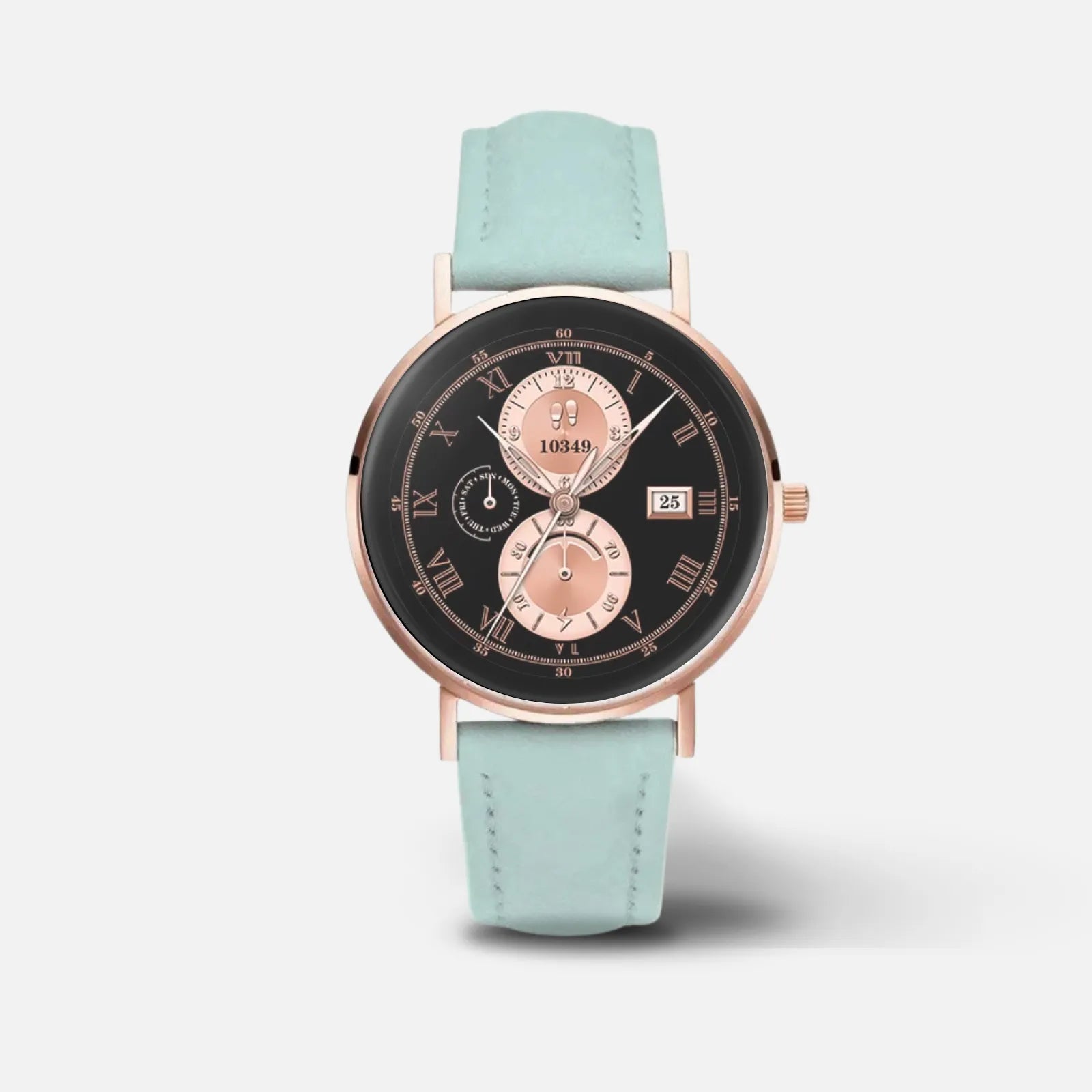 Minimalistisches Zifferblatt der Smartwatch – klare Anzeige