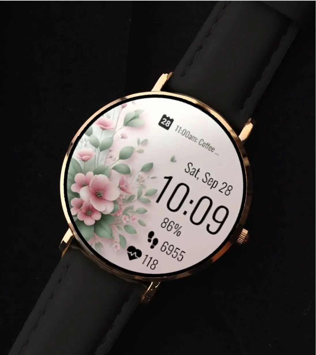 Lederarmband schwarz Timeframe