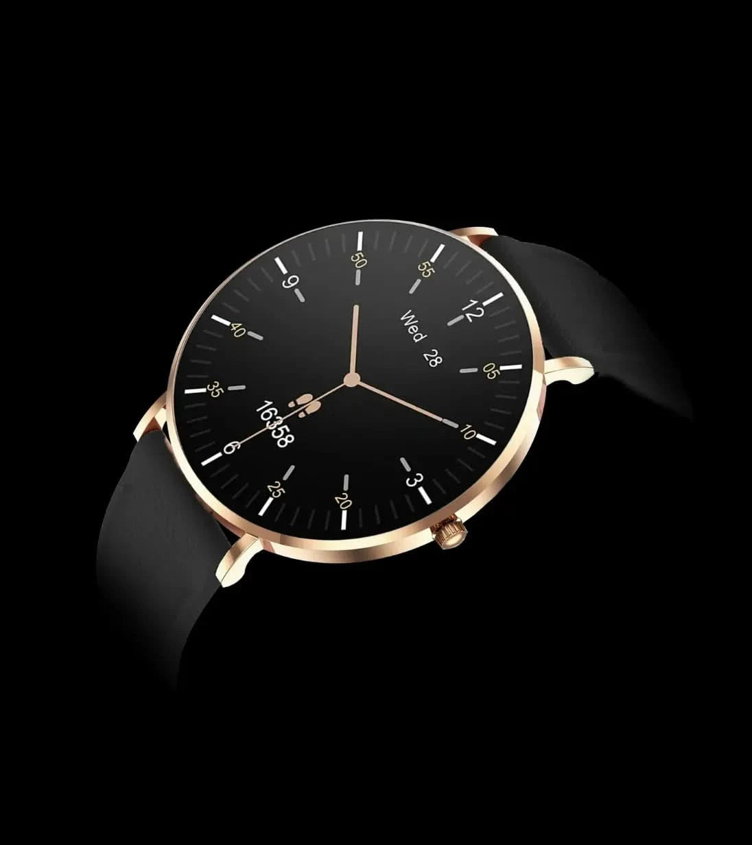 Lederarmband schwarz Timeframe