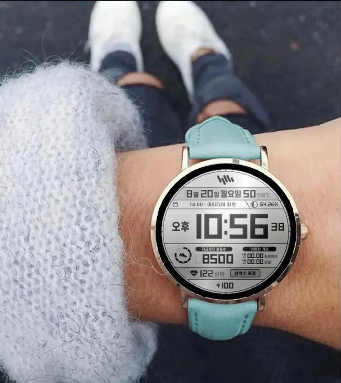 Lederarmband türkis Timeframe