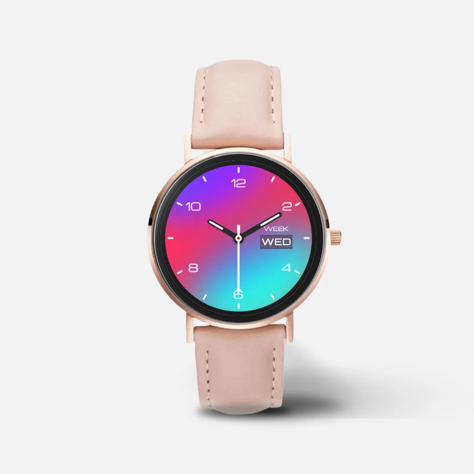 Minimalistisches Zifferblatt der Smartwatch – klare Anzeige